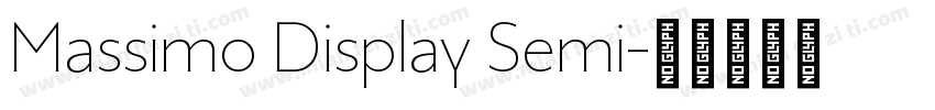 Massimo Display Semi字体转换